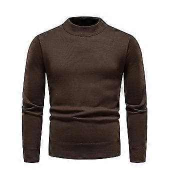 Efterår Vinter Herre Pullovers O Hals Sweater Mode Slim Fit d Co/YY(4XL Mørkegrå)