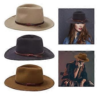 Sofistikerede unisex hatte, unik, patineret, stilfuld hat, simpel ensfarvet hat til modeentusiaster, kamel (kamel)