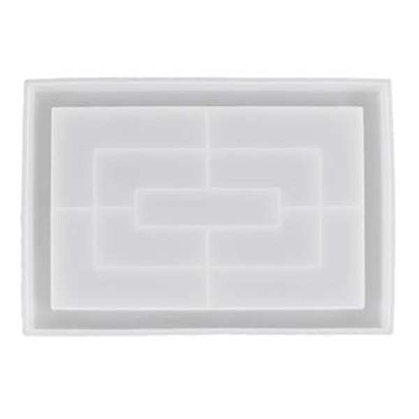 DIY Krystal Epoxy Spejl Brik Silikoneform Rektangel Blomsterpotte Bakkeform