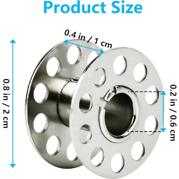 20 stk. symaskine spoler i legering til symaskiner