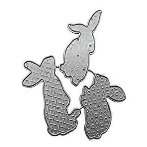 Påskehare Metal Skæreforme Stencil DIY Scrapbooking Album Papir Kort Skabelon Form Prægning Håndværk