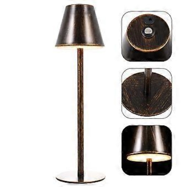 1 Set Skrivbordslampa Kopparlampa LED Ögonskyddslampa Studentläslampa