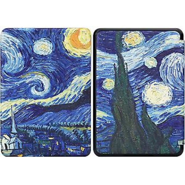 Etui for helt ny Kindle 2019 - Slank lærdeksel med automatisk søvn/våkne-funksjon, malt skall, beskyttende etui for Amazon helt ny Kindle (10. generasjon)