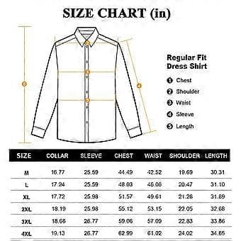 Langermede skjorter for menn, regular fit, button-down skjorter, rynkefrie skjorter (hvit)