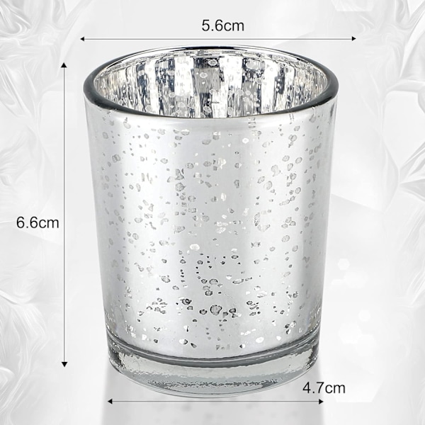 Tealight-glas, set om 12, vävda glas-tealight-hållare, tealight-hållare, ljusglas för te