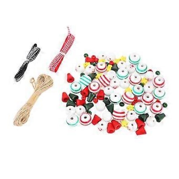 Jul Pärl Dekoration Kit DIY Ornament Set Träd Hängande Dekor för Hem Rum Dörr