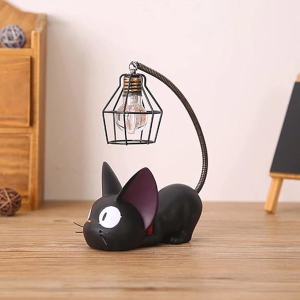 Kattenatlys til børn, Anime kattelampe, Sengelamper til læsning