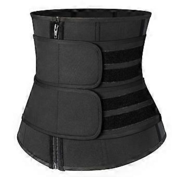 Unisex Taljetræner Korset Sports Talje Justerbar Shapewear Sort, S(3-XL)