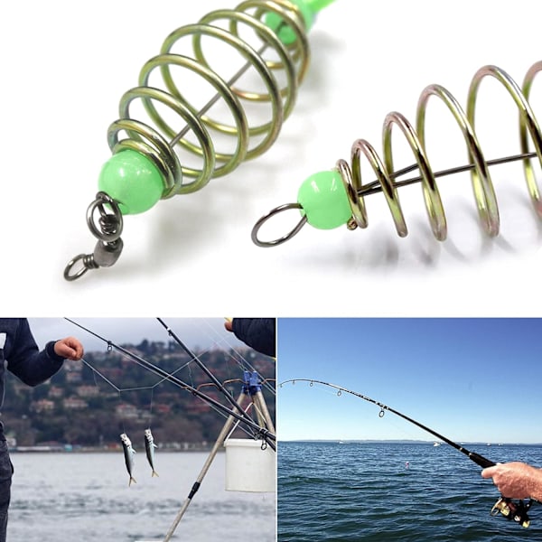 100 Karpefiske Bait Feeders Fiske Feeder Bait Cage Karpe Fishi