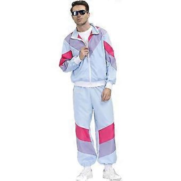 Naisten Rave-asu Kiiltävä Crop Top Huppari Metallinhohtoiset Rento Pitkät Housut Hupullinen Treenauscollegepaita Disco-tanssiasu(XX-Large Vaaleansininen)