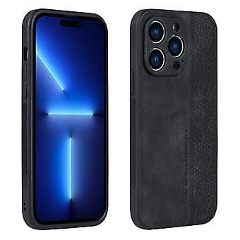 AZNS 3D Präglad Telefonfodral för iPhone 15 Pro (Svart)