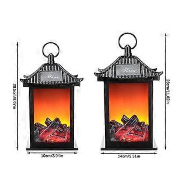20% rabatt - LED-flamlampor Simulerad Eldstad LED-flamlampor Flameffekt Lampa AA-batteri Gård Vardagsrumsinredning (S)