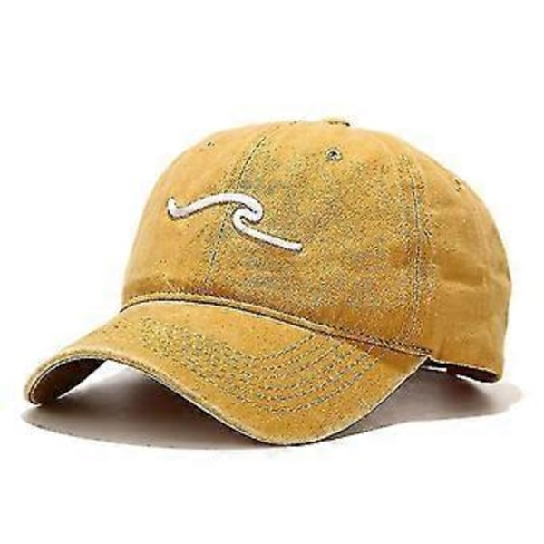 Ocean Wave Baseball Cap Bomuld Vasket Justerbar Mode Cap Kvinder Mænd