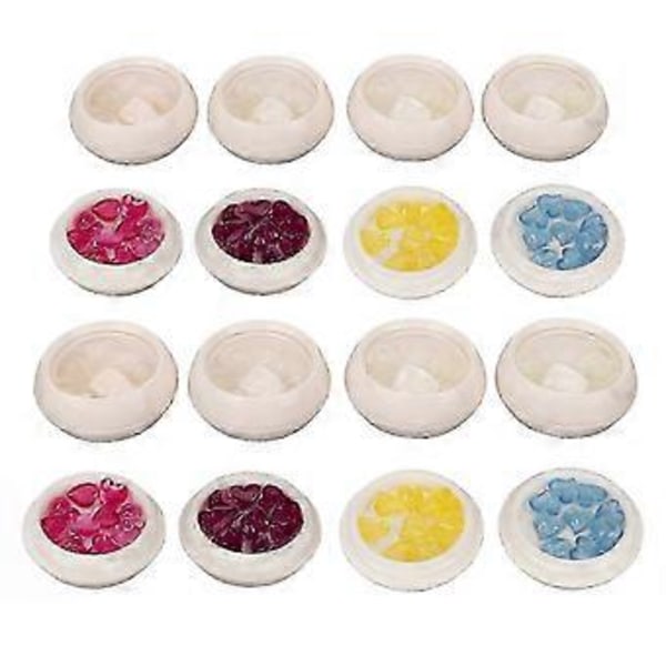 Hjärtformade nageldekorationer i harts, söta och utsökta, ljusförändrande nageldekorationer för hemmasalong