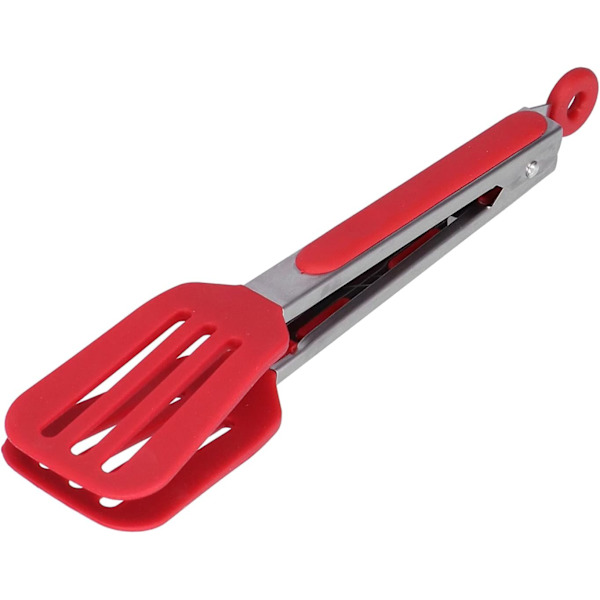 Steak Tongs, Rustfritt Stål og Silikon Mat Tenger, Kjøkken Bar