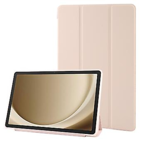 Trefaldigt Läderfodral för Samsung Galaxy Tab A9+ (Rosa)
