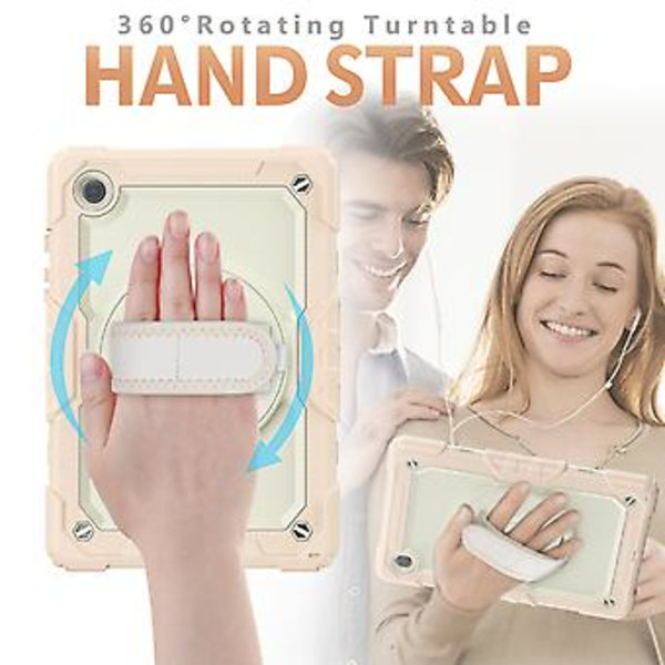 Tablet Etui til Samsung Galaxy Tab A8 10.5 2021 X200 / X205 (Beige Rosaguld)