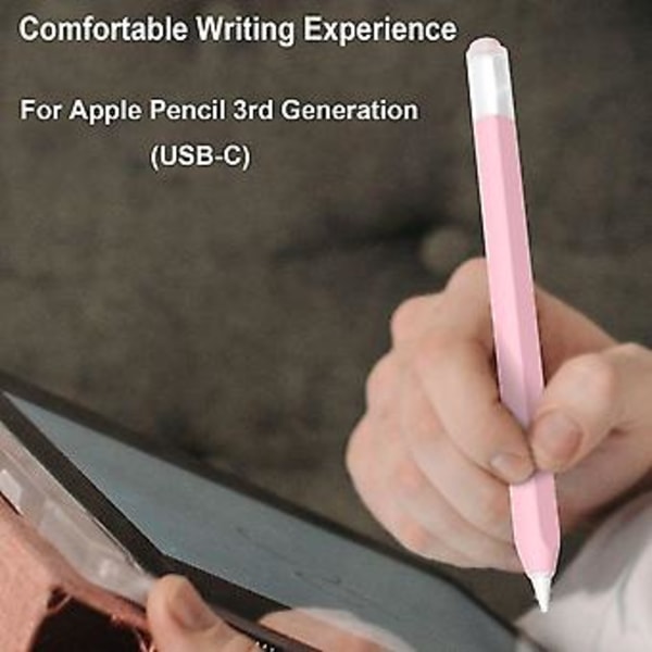 Silikon Skyddande Fodral För Apple Pencil (USB-C) (Rosa)