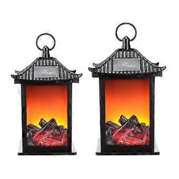 20% rabatt - LED-flamlampor Simulerad Eldstad LED-flamlampor Flameffekt Lampa AA-batteri Gård Vardagsrumsinredning (S)