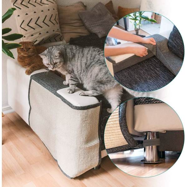 Kattklösbräda soffskydd - Naturlig sisal kattklösbräda möbler