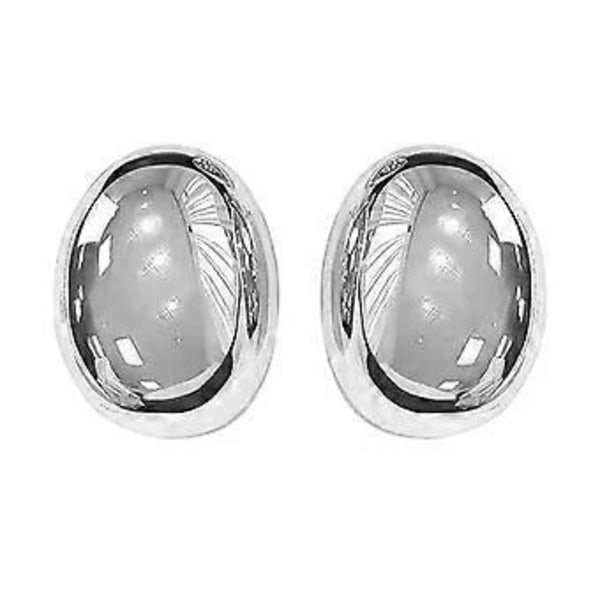 Soikeat pallo korvanapit Kestävät elliptiset pallo korvanapit Unisex korvakorut Korut Minimalistiset käsintehdyt korvakorut (hopea)