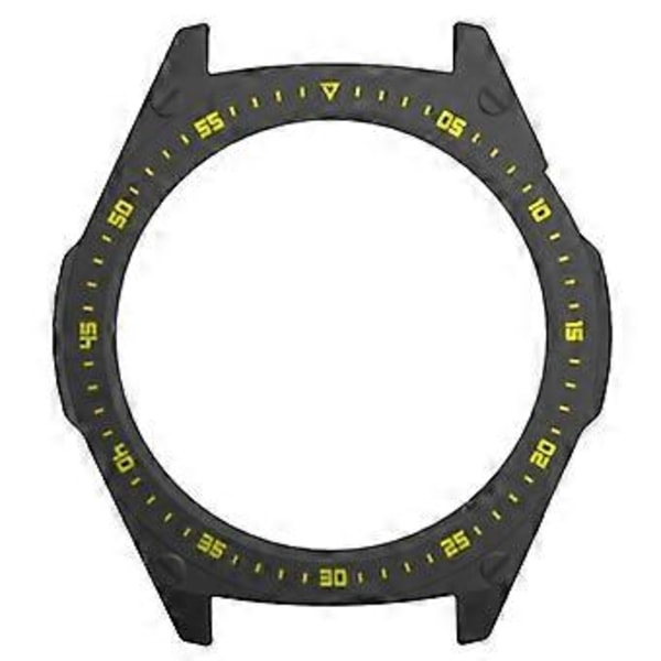Fodral för Huawei Watch GT3 42mm/46mm Skydd Repskyddande Smartwatch Skal (Svart Gult)
