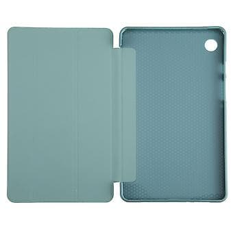 Tri-fold lærtablettveske for Samsung Galaxy Tab A9 (Mørkegrønn)
