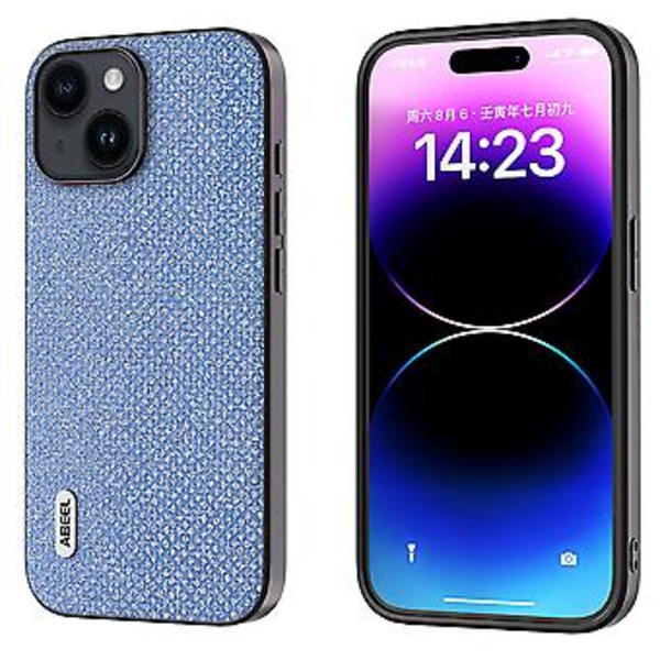Diamond Black Edge Telefonfodral för iPhone 14 Plus (Blå)