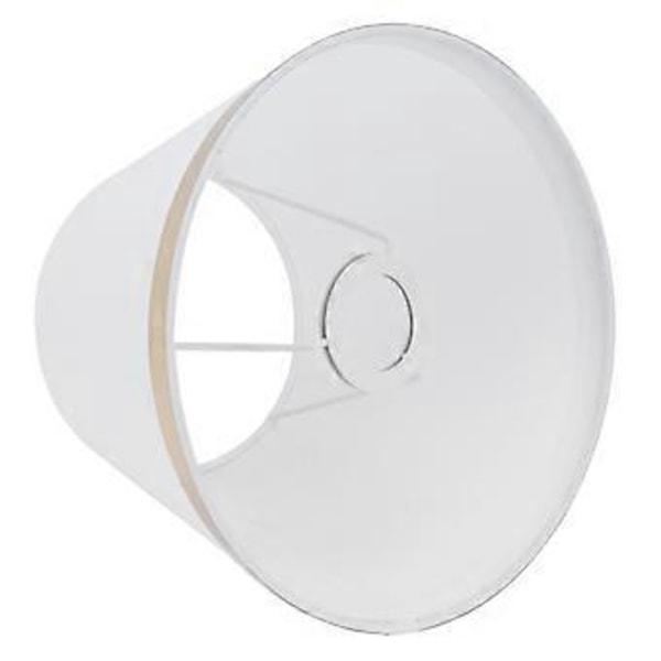 Lampeskærm i stof, europæisk stil, moderne lampeskærm til E27 bordlampe, gulvlampe, forsyninger PX129 hvid