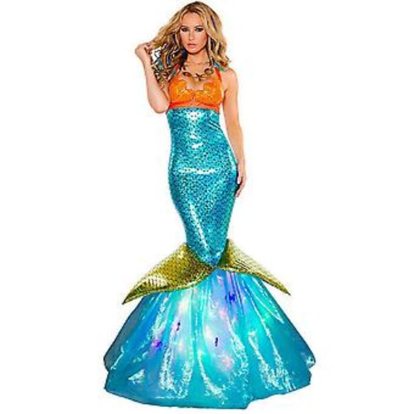 Voksen Kvinder Boguge Havfrue Fandango Halloween Karneval Kostume Cosplay Party (M)