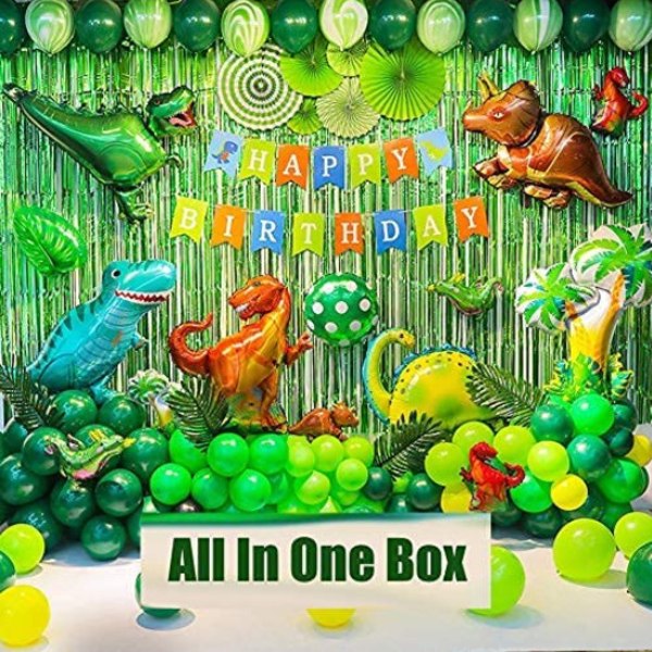 Dinosaur Birthday Party Decoration Set, 89 Pieces with Dinos