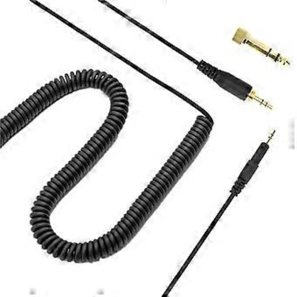 Erstatningskabel for AudioTechnica ATH-M50X M40X M60X M70X Hodetelefoner Passer til mange hodetelefoner