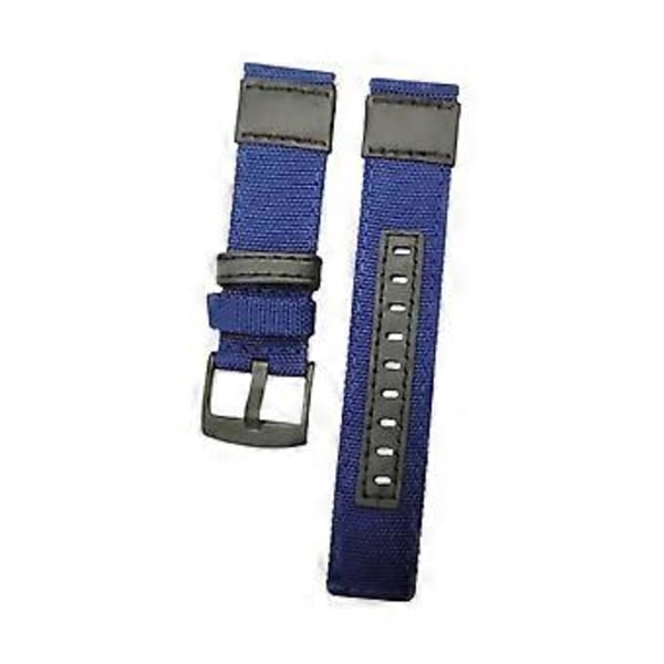 Klockarmband Förtjockat Stark Tålighet Snabbkoppling 20mm/22mm Universellt Armbandsur Nylonrem Kompatibel Samsung S3/S2 (22 mm Mörkblå)