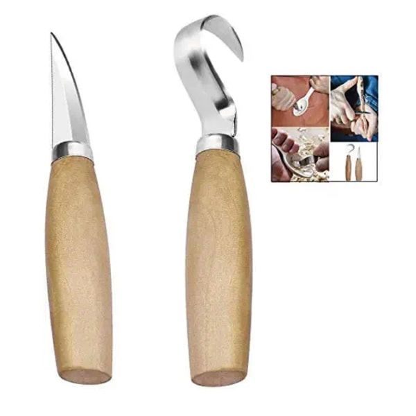 2 Stk Træskærerkniv, Trækrogkniv Træskærer til