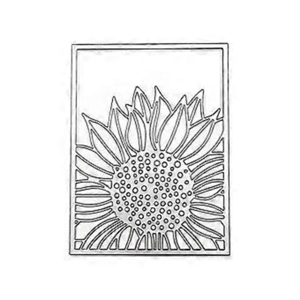 1 kpl Hopealeikkaimet 3D Metalli Stencil Malli DIY- käsityöhön Käsintehty Prägäys Scrapbooking DIY Kortti Käsityöt Making(auringonkukka)