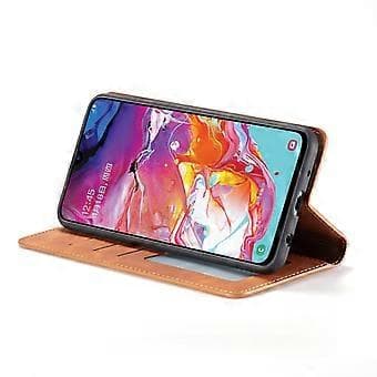 FORWENW Fantasy Series Auto-absorberende Silkeagtigt Touch Lædercover til Samsung Galaxy A31 (Stil D)