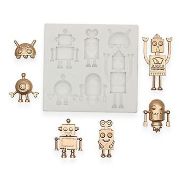 6 cellers chokoladeform robotformet chokolade slikforme bagegadgets