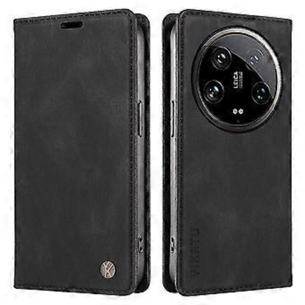 YIKATU YK-004 Xiaomi 14 Ultra -lompakko puhelimen kotelo, nahkamainen pehmeä flip-kansi (tyyli A)