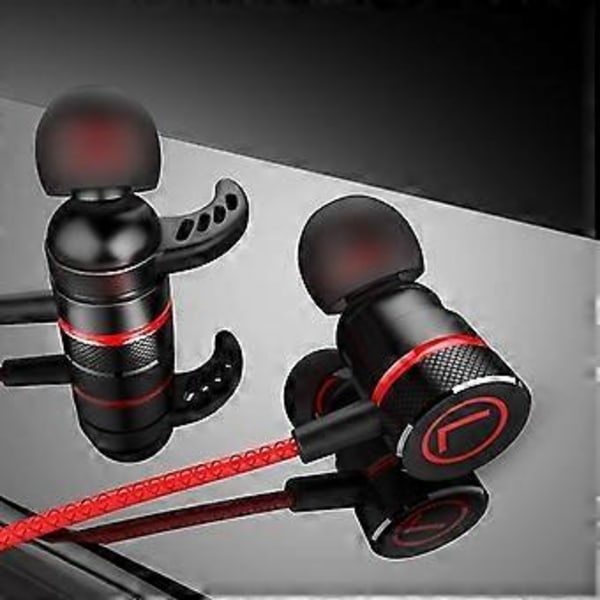 Gaming Hörlurar Headset G21 3.5mm Trådbundet Universellt In-ear Gaming Hifi Hörlurar Headset Med Mikrofon Flerfärgsval (Svart)