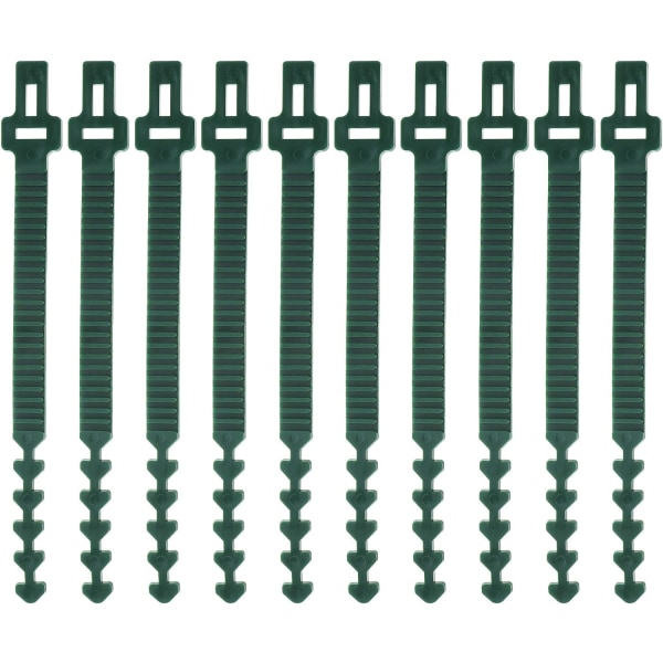 10stk 25cm Heavy Duty myke gummibånd Justerbar Interlock Garde