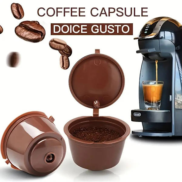 Återanvändbar kapselfilter kaffekopp för Nescafe Dolce Gusto Refill