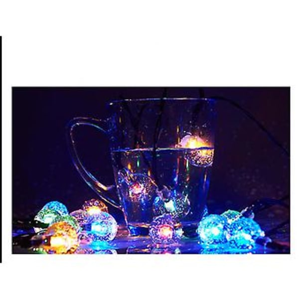 Solcellsbelysning med bubbelkula LED-ljusslinga Ou