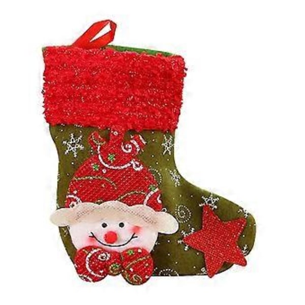 1 st Mini Jul Tomte Strumpa Godis Träd Presentpåsar Dekoration(#2)