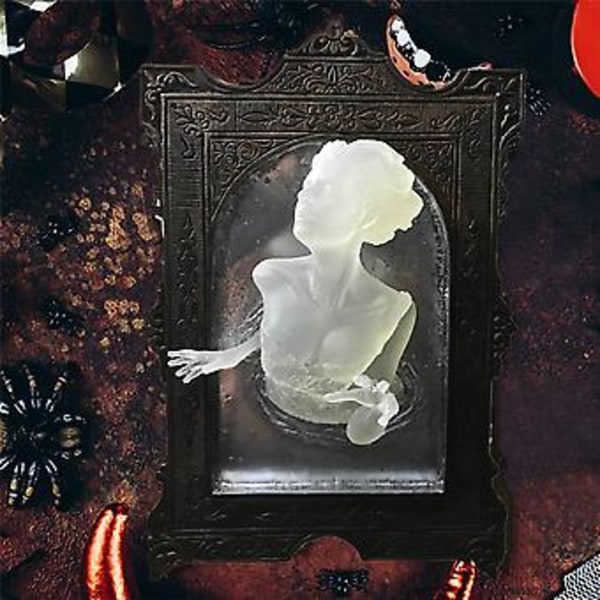 3D Fotobordsväggdekal Spökspegel Lysande Ornament Skulptur Halloween Dekoration Man