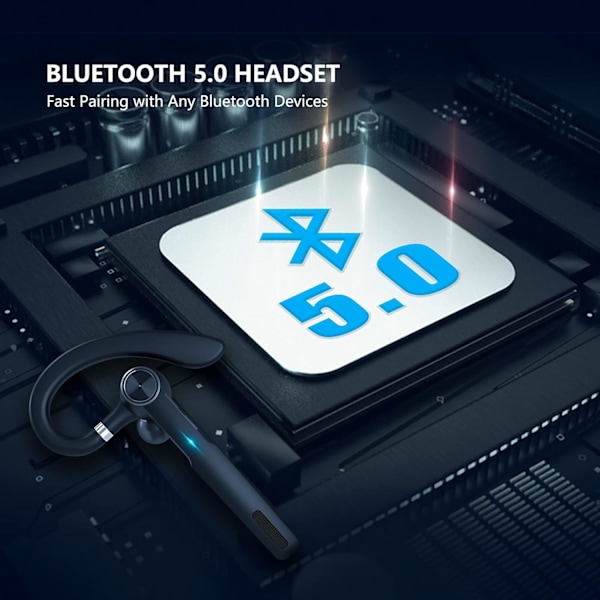 Bluetooth-headset, JOYHOOSH Bluetooth-öronsnäcka med mikrofon, Trucker B