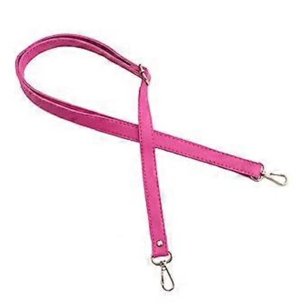 Praktisk 138cm Justerbar PU Läder Väskrem För Crossbody Väskor Dam Axelväska Tillbehör Rosröd Guldspänne (Rosröd Guldspänne)
