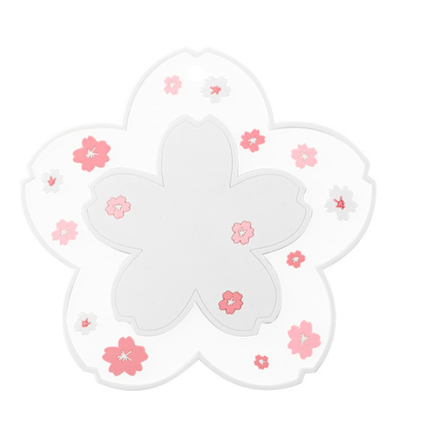 SAKURA WHITE Diameter 11,5, 16, 19cm underlag 3stk PVC blød