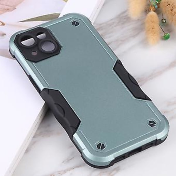 Sklisikker Armor-etui for iPhone 14 Plus (Grønn)
