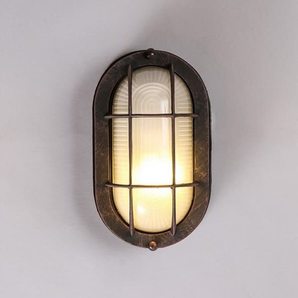 Utomhus 21 cm oval LED-skottbelysning, infälld montering för vägg