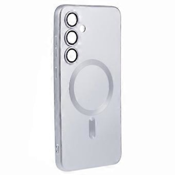 Samsung Galaxy S24+ -kotelo objektiivikalvolla, MagSafe-yhteensopiva kumipinnoitettu TPU-puhelimen suojakotelo (tyyli H)